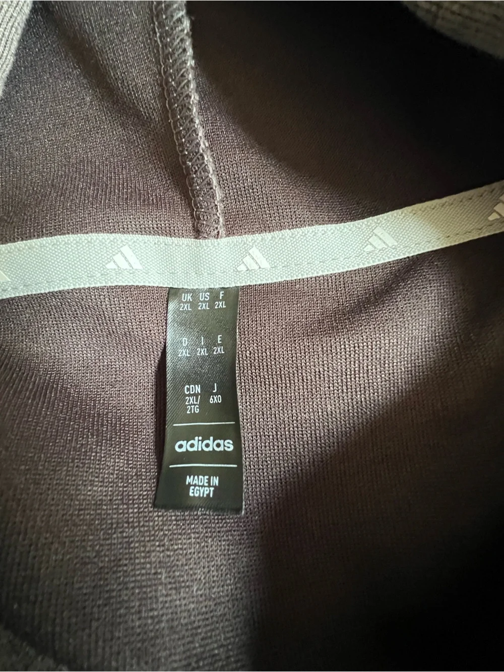 adidas Men's Brown Pullover Hoodie with Small Logo
